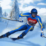 スキーの大滑降ゲーム 「Ski Rush」