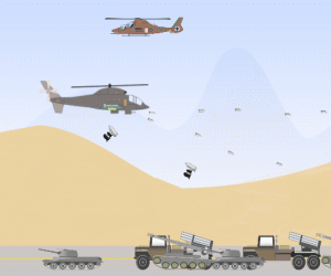 攻撃ヘリのシューティングゲーム 「Heli Defense」
