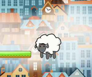 羊の連続ジャンプゲーム