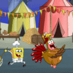 スポンジボブから逃げるゲーム 「Spongebob Quirky Turkey 」