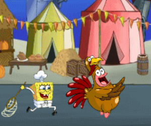 スポンジボブから逃げるゲーム 「Spongebob Quirky Turkey 」