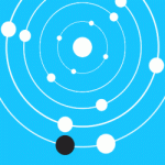 衛星軌道の中心を目指すゲーム 「Orbit」