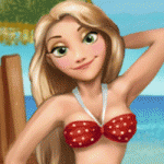 ラプンツェルの水着着せ替えゲーム「Rapunzels Seaside Resort 」