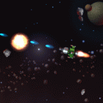 レトロシューティングゲーム 「Asteroid」