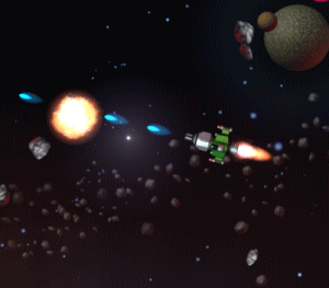 レトロシューティングゲーム 「Asteroid」