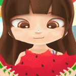 美少女すいか早食いゲーム 「Watermelon Cannon」