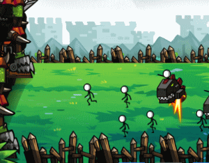 棒人間から基地を守るゲーム「Stickman Shooter」